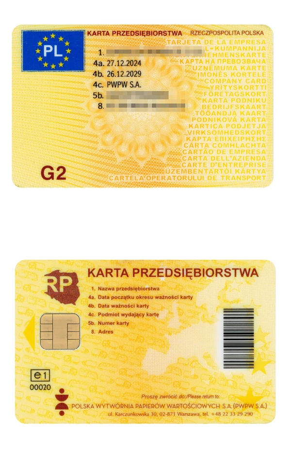 Karta przedsiębiorstwa